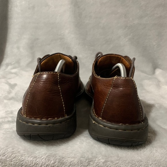 Born Men\'s Brown Leather Moc Toe Derby Shoes Size 11 Handcrafted Preppy main image 9